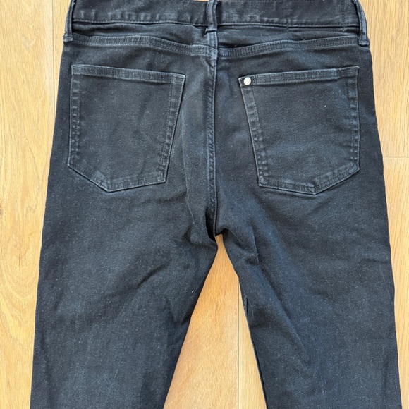 H&M Slim Fit Coupe Etroite Mens Black Denim Jeans Size 28x32 - Picture 6 of 7